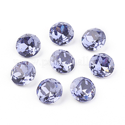 Cabochon in vetro con strass in vetro placcato oro e schiena a punta&nbsp;RGLA-J012-8mm-539