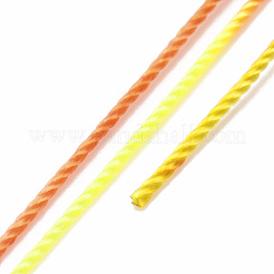 5 rouleaux de cordons en polyester teints par segments à 12 épaisseurs&nbsp;WCOR-P001-01B-014