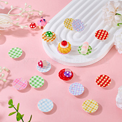 32 Stück 8 Farben Harzplatten Miniatur-Ornamente&nbsp;DOLL-TA0001-01