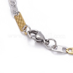 Halsketten mit Mariner-Gliederketten aus 304 Edelstahl&nbsp;NJEW-F261-12PG