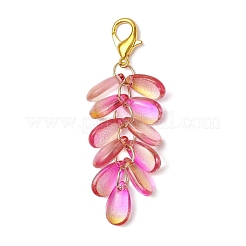 Décorations de pendentif en verre en forme de larme&nbsp;HJEW-JM03256