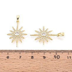 Pendentifs en laiton zircon cubique transparent&nbsp;KK-T075-81G