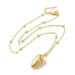 Colliers pendentif châtaigne&nbsp;NJEW-G082-01A-G