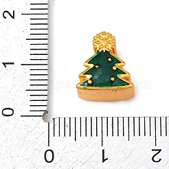 Perles européennes en laiton et émail de Noël&nbsp;KK-F922-03B-G