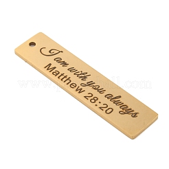 Colgantes grandes de acero inoxidable 201 con revestimiento al vacío de PVD&nbsp;STAS-L079-027P-G