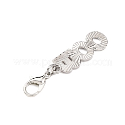 Decorazioni pendenti in lega smaltata con parola boo&nbsp;HJEW-JM04368