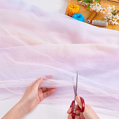 Tessuto a rete in poliestere color arcobaleno&nbsp;DIY-WH0504-162B