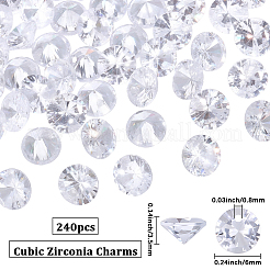 240 ciondolo con zirconia cubica&nbsp;ZIRC-BBC0003-78A