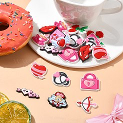 60 Stück PVC-Cabochons in 12 Stilen zum Thema Valentinstag.&nbsp;FIND-CJ0011-21