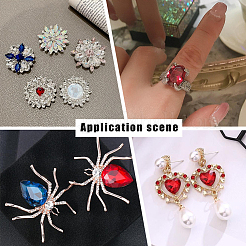 64 Stück Glas-Strass-Cabochons im 4-Stil&nbsp;RGLA-FG0001-11B