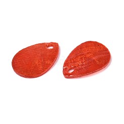 Sprühlackierte Capiz Muschel Charms&nbsp;SSHEL-T006-10C