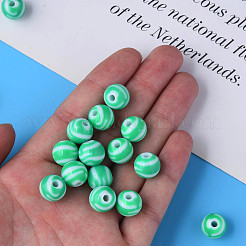 Perles acryliques à rayures opaques&nbsp;MACR-S373-27A-07