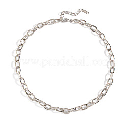 Colliers à chaîne en acier inoxydable 304 texturé de 8.5 mm pour femmes et hommes&nbsp;LE0950