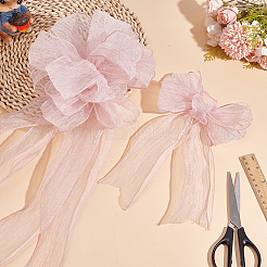 Organza-Knitterband mit Draht&nbsp;OCOR-WH0078-278B