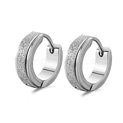 Pendientes de aro de acero inoxidable 201 de moda&nbsp;FS-WGC0DED-01