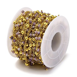 Catene di perline di ametista lavanda naturale sfaccettata fatte a mano&nbsp;CHC-L050-02G-12