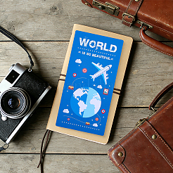 Diario cuaderno de viaje hoja de plástico&nbsp;OFST-CP0001-20B