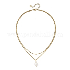 Pendentif pomme de terre en perle Edison naturelle&nbsp;NJEW-JN06546