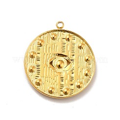 Colgantes de acero inoxidable 304 con revestimiento iónico (IP) y engaste de rhinestone&nbsp;STAS-I197-022G