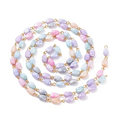 Catenelle di perline di vetro craquelé&nbsp;AJEW-JB01107