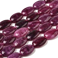 Brins de perles de jade malaisien teintées naturellement&nbsp;G-B137-A01-01K