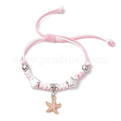 Ajustables pulseras de cordón de poliéster encerado coreano&nbsp;BJEW-JB11607-02