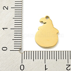 Halloween-Thema Ionenbeschichtung (IP) 304 Edelstahl Emaille Charms&nbsp;STAS-M011-03E