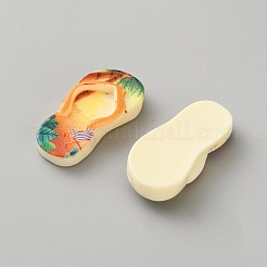 Cabochons en résine opaque&nbsp;RESI-WH0035-75D