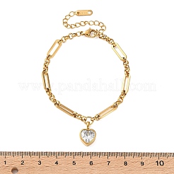 Armbänder mit Zirkonia-Anhängern aus Edelstahl 304&nbsp;SA-CBA8C9C-06C-G