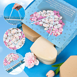 1 Stück Papiertüten mit Herz-Blumen-Aufdruck&nbsp;ABAG-SP0001-15
