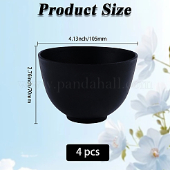 4 ciotola per maschera facciale in silicone&nbsp;AJEW-GF0012-35