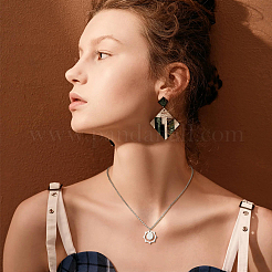 4 ensemble de 4 colliers pendentifs style soleil et lune en acier inoxydable 304&nbsp;NJEW-FI0001-22
