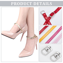 10 Satz 10 Stile Kunstleder Damen verstellbare abnehmbare Anti-Lose Schuhbänder für High Heels&nbsp;FIND-WR0011-83