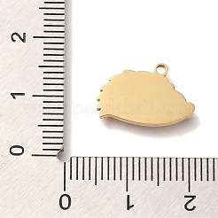 Pendentifs en émail et acier inoxydable 304 avec placage ionique (IP)&nbsp;STAS-P371-077G