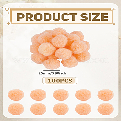 100 Pompomball aus Faser&nbsp;AJEW-LP0001-58