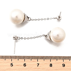 925 Ohrstecker aus Sterlingsilber mit klarem Zirkonia&nbsp;EJEW-L300-03P
