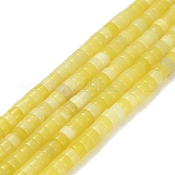 Natürliche Zitronen Jade Perlen Stränge&nbsp;G-Z110-A19-2x4mm