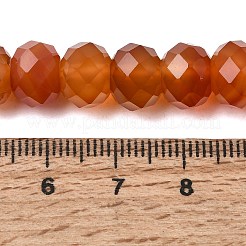 Natürliche Karneol (gefärbt und erhitzt) Perlenstränge&nbsp;G-Q194-A01-01