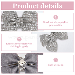 4 Stück Strass-Schuhschnallen-Clips&nbsp;FIND-FG0003-13C
