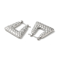 Boucles d'oreilles créoles en acier inoxydable 304 anti-ternissement pour femmes&nbsp;EJEW-Z026-27P