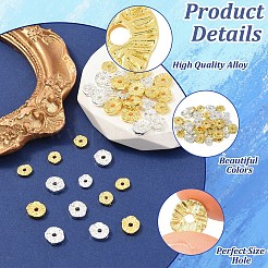 40 pièces 4 styles de perles en alliage&nbsp;FIND-YW0012-92