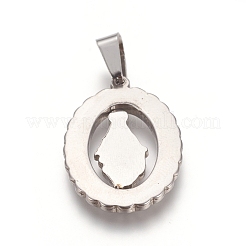 Tema religioso ciondoli in acciaio inox 304&nbsp;STAS-I131-18B-P