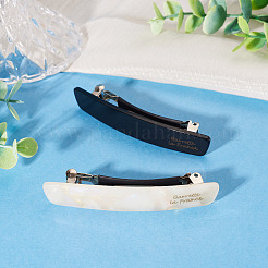 2 barrette à cheveux en acétate de cellulose et fer&nbsp;PHAR-TADJ0001-01A