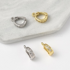 2 pz di ganci accorciatori in ottone con zirconia cubica&nbsp;ZIRC-YW0001-29G