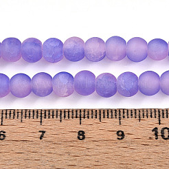 Abalorios de vidrio craquelados&nbsp;X1-GLAA-N009-6mm-08