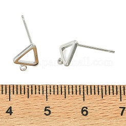 Componenti per orecchini a perno in ottone Shegrace&nbsp;XGRQ6H011-898P