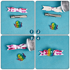 Cabochons della resina arcobaleno&nbsp;CRES-SC0001-63