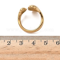 Anelli polsini in acciaio inossidabile 304&nbsp;RJEW-Z118-06G