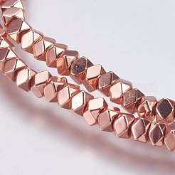 Electroplate non magnetici ematite sintetico fili di perline&nbsp;G-K237-08J