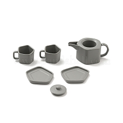 Mini-Teeset-Display-Dekorationen aus Legierung&nbsp;DJEW-G028-03B